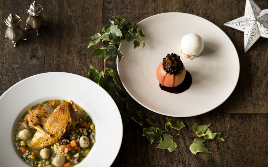 Christmas a la carte and private dining at The Falcon restaurant in Buntingford, Hertfordshire